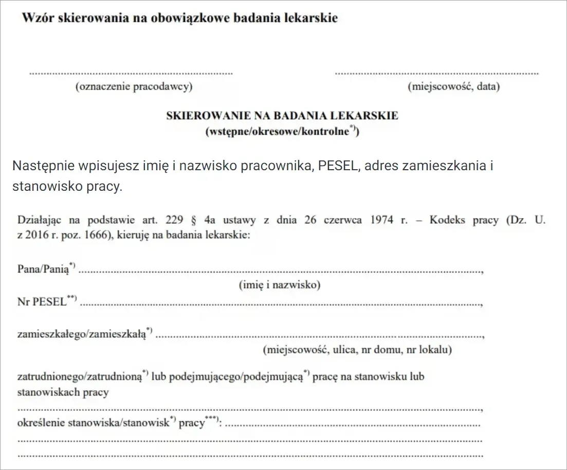 Czy do lekarza medycyny pracy trzeba mieć skierowanie? Sprawdź, co musisz wiedzieć
