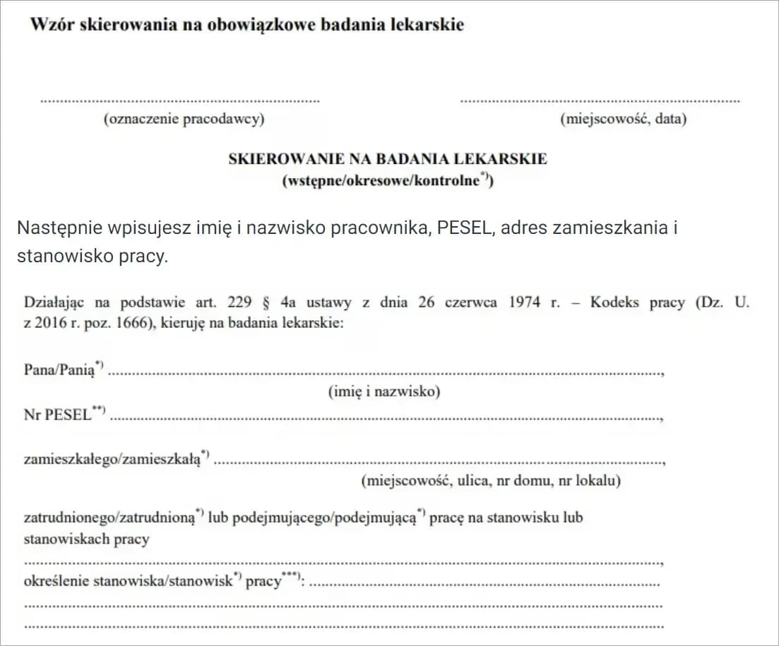 Czy do lekarza medycyny pracy trzeba mieć skierowanie? Sprawdź, co musisz wiedzieć